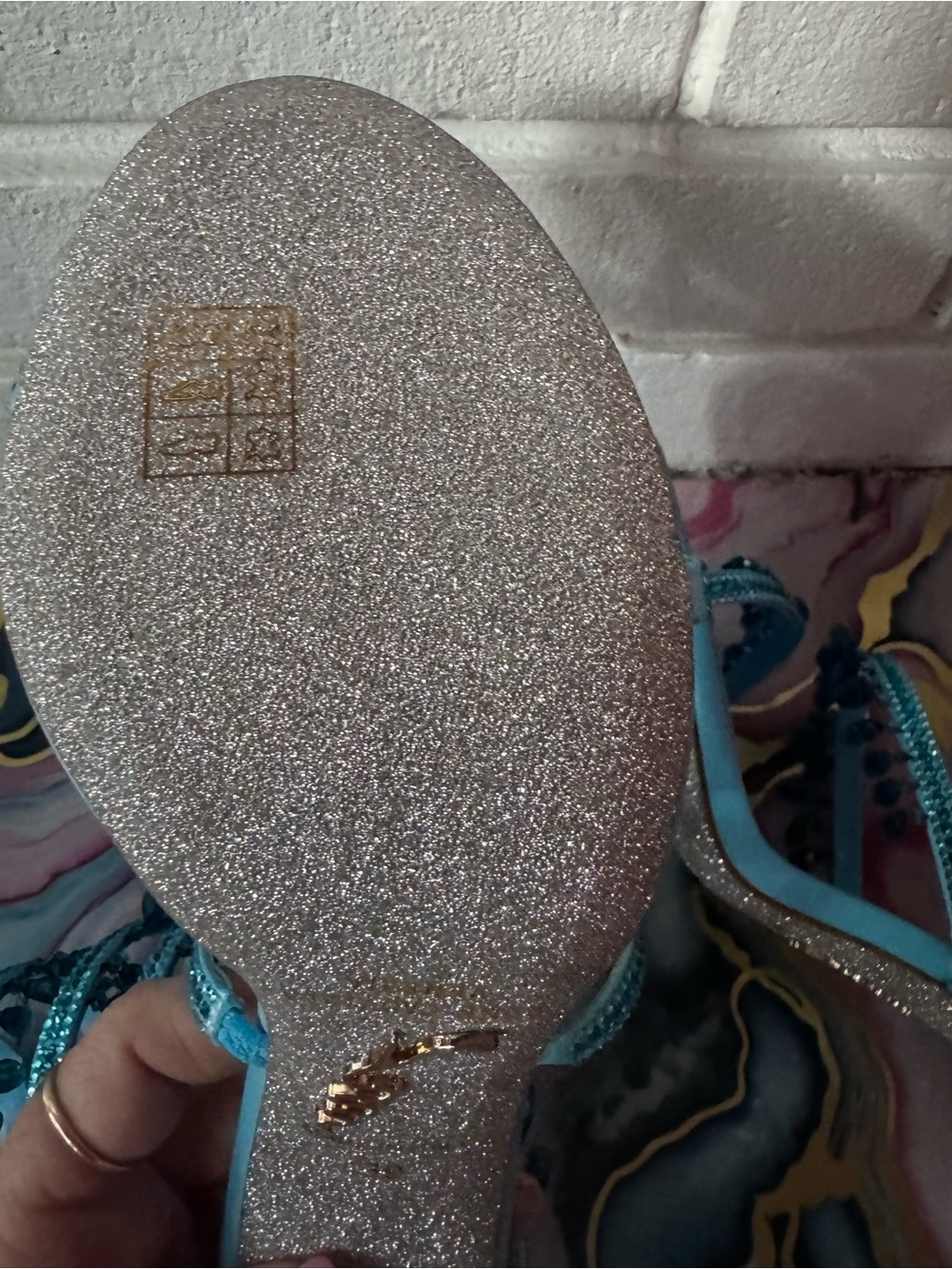 Rene Caovilla Chandlier Aquamarine Sandal - Picture 11 of 12